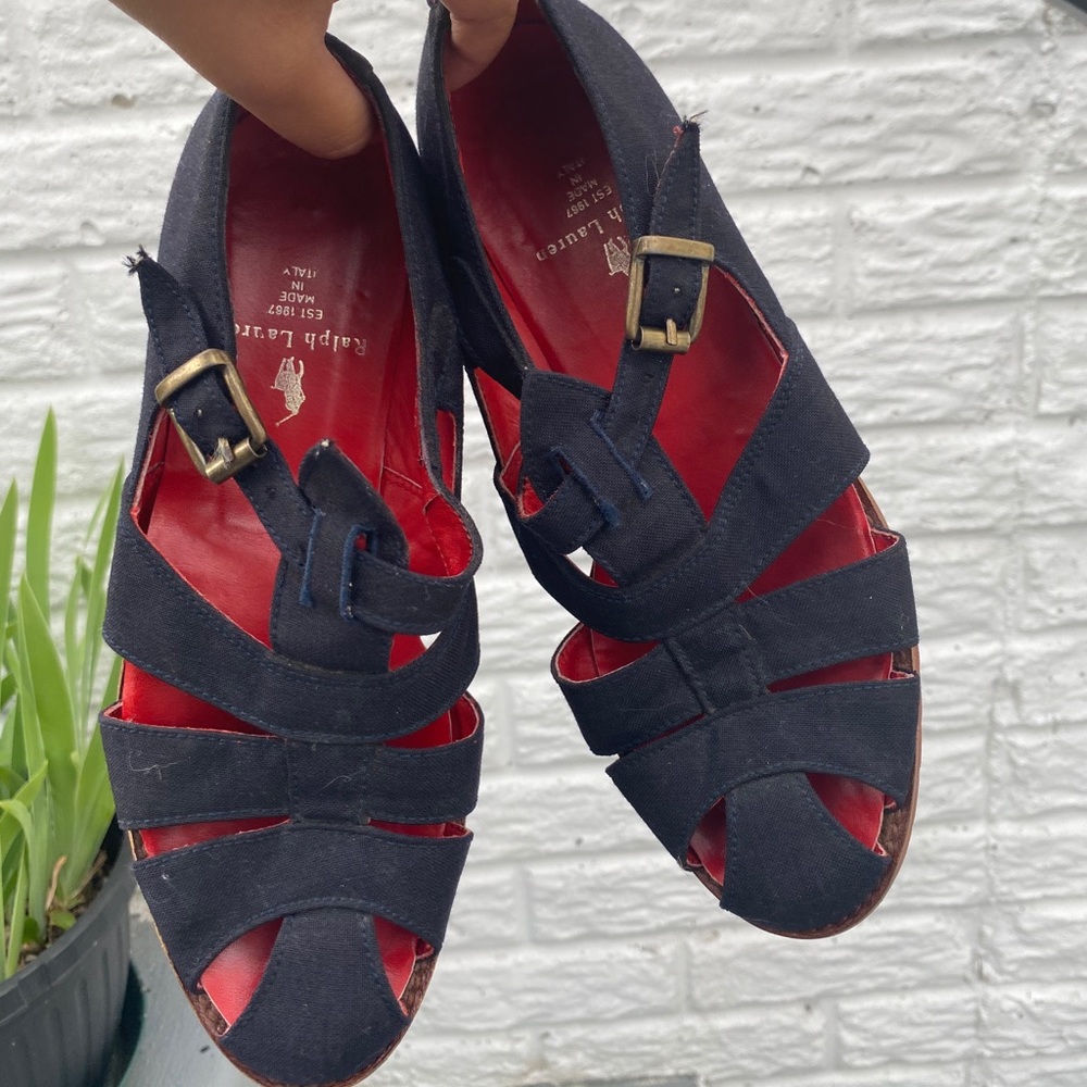 Vintage Ralph Lauren Suede Sandals